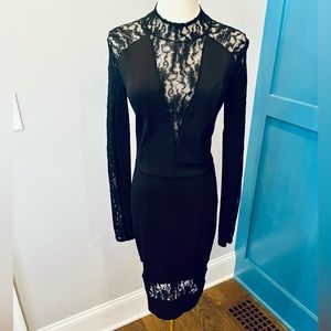 Black midi dress